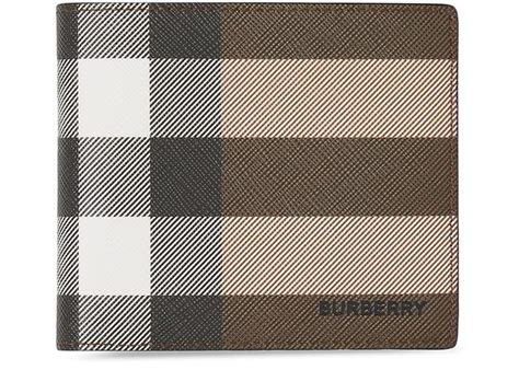 burberry check e-canvas international bifold wallet